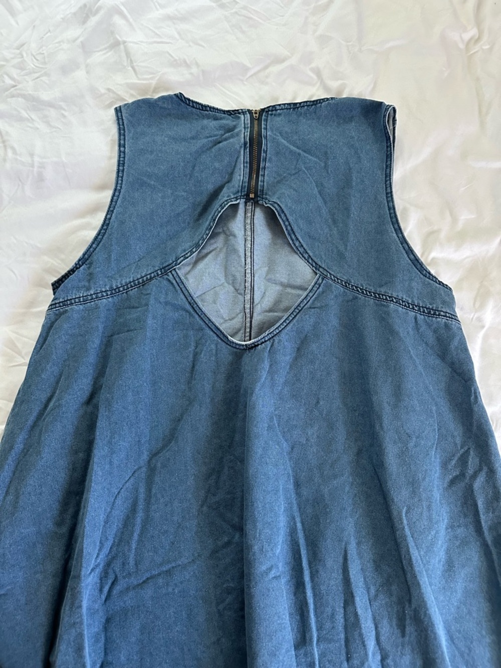 Divided Blue Denim Mini Dress - Picture 2 of 2